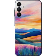 Le Balvo Samsung Galaxy A15 Uyumlu Renkli Pastel Günbatımı Baskılı Silikon Kılıf