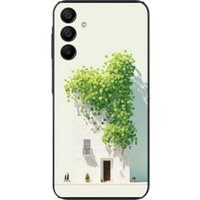 Le Balvo Samsung Galaxy A15 Uyumlu Sarmaşıklı Ev Baskılı Silikon Kılıf