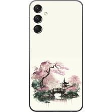 Le Balvo Samsung Galaxy A24 Uyumlu Japon Bahçesi Baskılı Silikon Kılıf