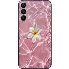 Le Balvo Samsung Galaxy A15 Uyumlu Dalgalı Papatya Baskılı Silikon Kılıf