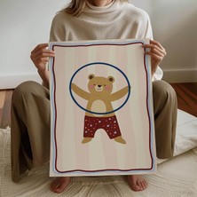 Pegziz Çocuk Odası Akrobat Ayıcık Temalı Dekoratif Poster Çocuk ve Bebek Odası Duvar Dekoru