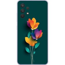 Le Balvo Samsung Galaxy A32 Uyumlu Modernizimin Çicekleri Baskılı Silikon Kılıf