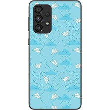 Le Balvo Samsung Galaxy A33 Uyumlu Kağıttan Uçak Baskılı Silikon Kılıf