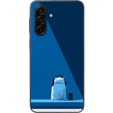 Le Balvo Samsung Galaxy A17 Uyumlu Kulaklı Kedi Baskılı Silikon Kılıf