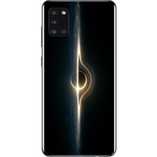 Le Balvo Samsung Galaxy A31 Uyumlu Galaksi Uzay Baskılı Silikon Kılıf