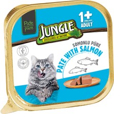 Jungle 100 gr Püre Kedi Maması Yetişkin Somonlu *5'li