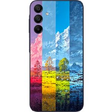 Le Balvo Samsung Galaxy A15 Uyumlu Dört Mevsim Manzara Baskılı Silikon Kılıf