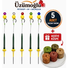Üzümoğlu 5 Adet Sarı Yüzen Boncuklu Sazan Boili Küspe Aparatı
