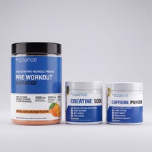 In Science Nutrition Pre Workout Advanced 400 G + Creatine 5000 Powder + Caffeine Powder 150 G 3’lü Performans Seti