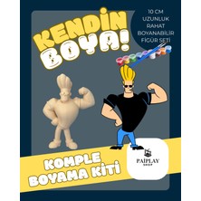 Paiplay Johnny Bravo - Boyama Seti ve Johnny Bravo Figürü 10CM