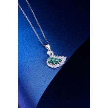 İnnuendo Jewelry 925 Ayar Taş Detaylı Kuğu Kolye
