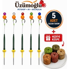 Üzümoğlu 5 Adet Turuncu Yüzen Boncuklu Sazan Boili Küspe Aparatı