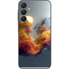 Le Balvo Samsung Galaxy A25 Uyumlu Renk Dalgalı Manzara Baskılı Silikon Kılıf
