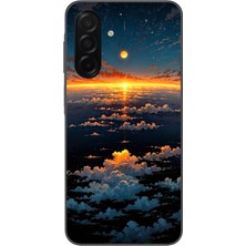 Le Balvo Samsung Galaxy A26 Uyumlu Gün Batımı ve Ay Baskılı Silikon Kılıf