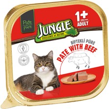 Jungle 100 gr Püre Kedi Maması Yetişkin Dana Etli *5'li