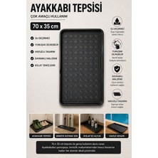 Black Gold Çok Amaçlı Havuzlu Mat 70X35 cm Ayakkabı Tepsisi Şemsiye Altlığı Dolap Içi Organizer Su Geçirmez