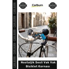 Carlburn #korna Krom Kaplama Mekanik Havalı Emniyetli Gidon Uyumlu Nostaljik Sesli Vak Vak Bisiklet Kornası