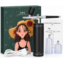 Gümrük Bey Profesyonel Airbrush Makyaj Kiti Z16 – Kompresörlü Nano Yüz Spreyi ve Buhar Iyonizer