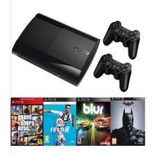 Sony Ps3 500 GB Slim Oyun Konsolu + 2 Kol + 30 Hit Oyun + 100 Arcade Oyun Playstation 3