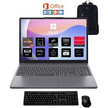 Lenovo Ideapad Slim 3 Amd Ryzen 7 7735HS 16GB 1tb SSD W11 Pro 15.3" Taşınabilir Bilgisayar + Boz Çanta+ Klavye Mause