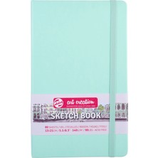 Talens Art Creation Fresh Mint Renkli Kapak Eskiz Defteri 140 Gram 13 x 21 cm 80 Yaprak