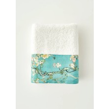 Bella Maison %100 Pamuk Van Gogh Almond Blossom Yüz Havlusu Turkuaz (50X90 Cm)