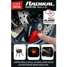 RK10 Dövme Çelik Onaylı Motosiklet Disk Kilit Alarmı 120DB Güçlendirilmiş Su Geçirmez Kilit