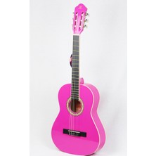Barcelona LC 3600 PK Pembe 3/4 Junior Boy Klasik Gitar Premium Ses Kalitesi ile Çocuklar İçin