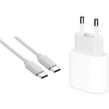 Worldway iPhone 15 Pro Max 25W Type-C Hızlı Şarj Seti Hızlı Dolum Seti