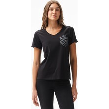 Liu Jo Kadın Siyah T-Shirt