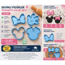 3D Boyuthane Sevimli Figürlü Kurabiye Kalıbı Seti 4’lü