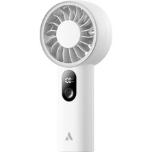 Aecooly Dijital LED Göstergeli 5 Kademeli Portatif Soğutucu El Fanı Mini Vantlatör Şarjlı