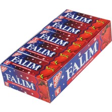 Falım Şekersiz Sakız Çilek Aromalı 5 li 7gr x 20 Li