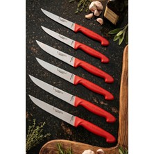 Lazbisa Silver Serisi Mutfak Bıçak Seti Et Ekmek Sebze Meyve Bıçağı 6 Lı Set Günlük Kullanım ( Mtf-210)