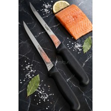 Lizbisa İncisive Serisi Mutfak Fileto Bıçağı Steak Bıçak Et Balık Tavuk Fileto Bıçağı 2 Li Set ( Mft-256 )