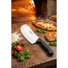 Lazbisa İncisive Serisi Pide Börek Soğan Pizza Kesici Mutfak Bıçak Seti Satır Zırh Siyah Renk