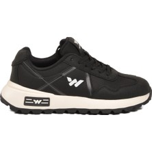 Walkway Siyah Beyaz Memory Foarm Unisex Spor Ayakkabı B25CA108 G
