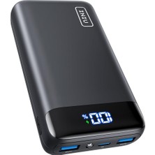 Inu Inıu 20W Pd3.0 Qc4.0 Hızlı Şarj LED Ekran 20000 Mah Taşınabilir Şarj 3A Çıkışlar El Feneri Telefon Pil iPhone Samsung Xiaomi Hu