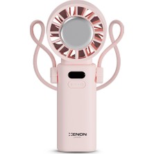 Xenon Smart El Vantilatörü | Peltier Soğutma, 100 Kademe, 3600mAh, 8300 RPM, USB-C, Askılı (Pembe-X6111)