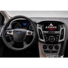 GÖZA-X Ford Focus 3 2012-2017 Multimedya Çerçevesi 9 Inç  Soketleri Içinde