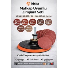 irişka Cırt Zımpara Seti Matakap Uyumlu Adaptör