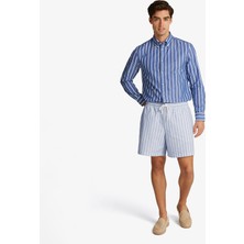 Tommy Hilfiger T1 Heavy Oxford Erkek Mavi Şort