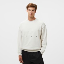 Hugo Dutap Erkek Beyaz Sweatshirt