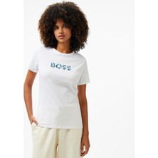 Boss Kadın Beyaz T-Shirt