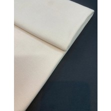 Yiğit Kumaş Vanilya Çiçeği Rengi Ribana Fitilli (Kaşkorse) Kumaş - Yaka ve Kol Manşeti Için Uygun