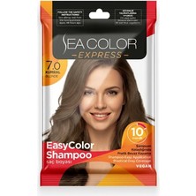 Sea Color Express Amonyaksız Şampuan Saç Boyası 30 ml 7.0 Numara Kumral