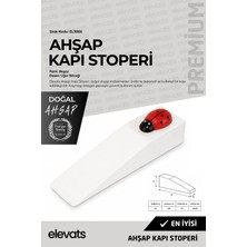 Elevats Premium Ahşap Kapı Stoperi | Dekoratif Kapı Durdurucu | Kaymaz Kapı Tutucu | Kapı Sabitleyici | EL3006