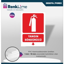 Uyarı Ikaz Levhası - Yangın Söndürücü