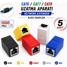 Vwin Cat6 Cat7 Cat8 Uzatma Aparatı RJ45 Internet Kablosunu Birleştirir 1000 Mbps ( 5 Renk )