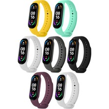 Hoffice Xiaomi Mi Band 5 ve Mi Band 6 Uyumlu Yüksek Kalite Silikon Kordon Seti